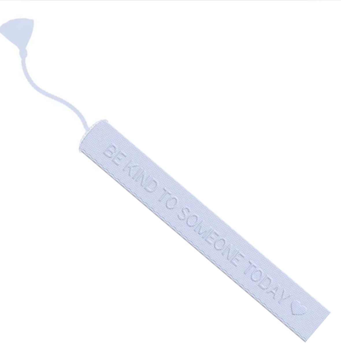 Light Blue Be Kind to Someone Embroidered Bracelet