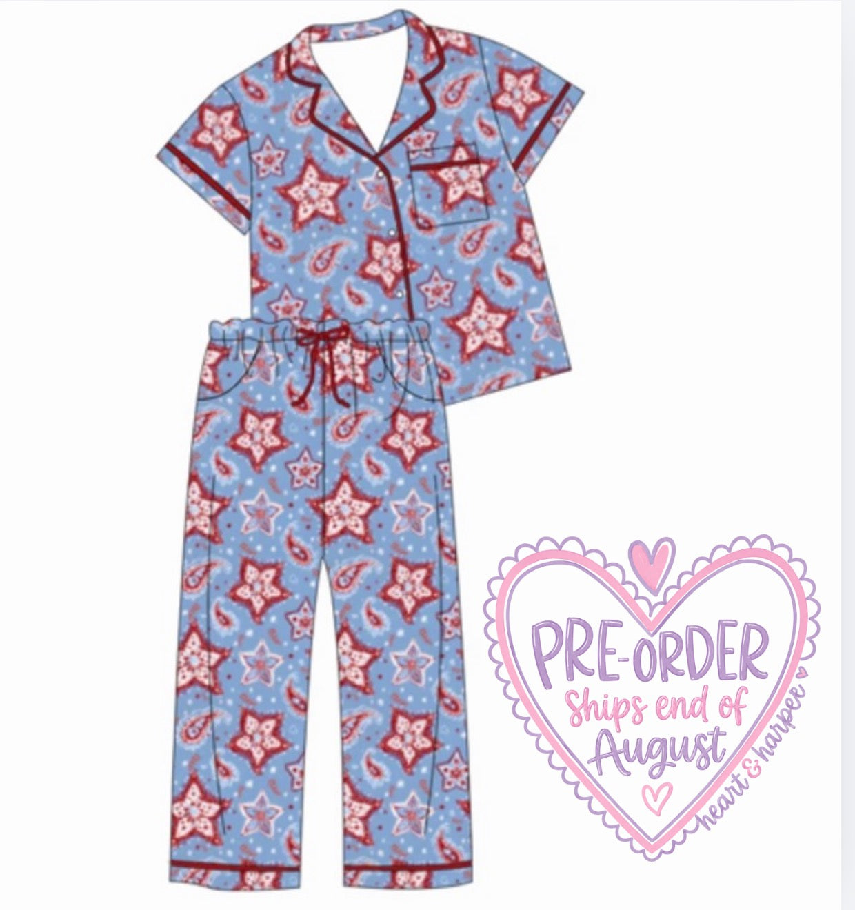 Adult Short Sleeve Pants Spicy Chaos PJ Set (PRE-ORDER)
