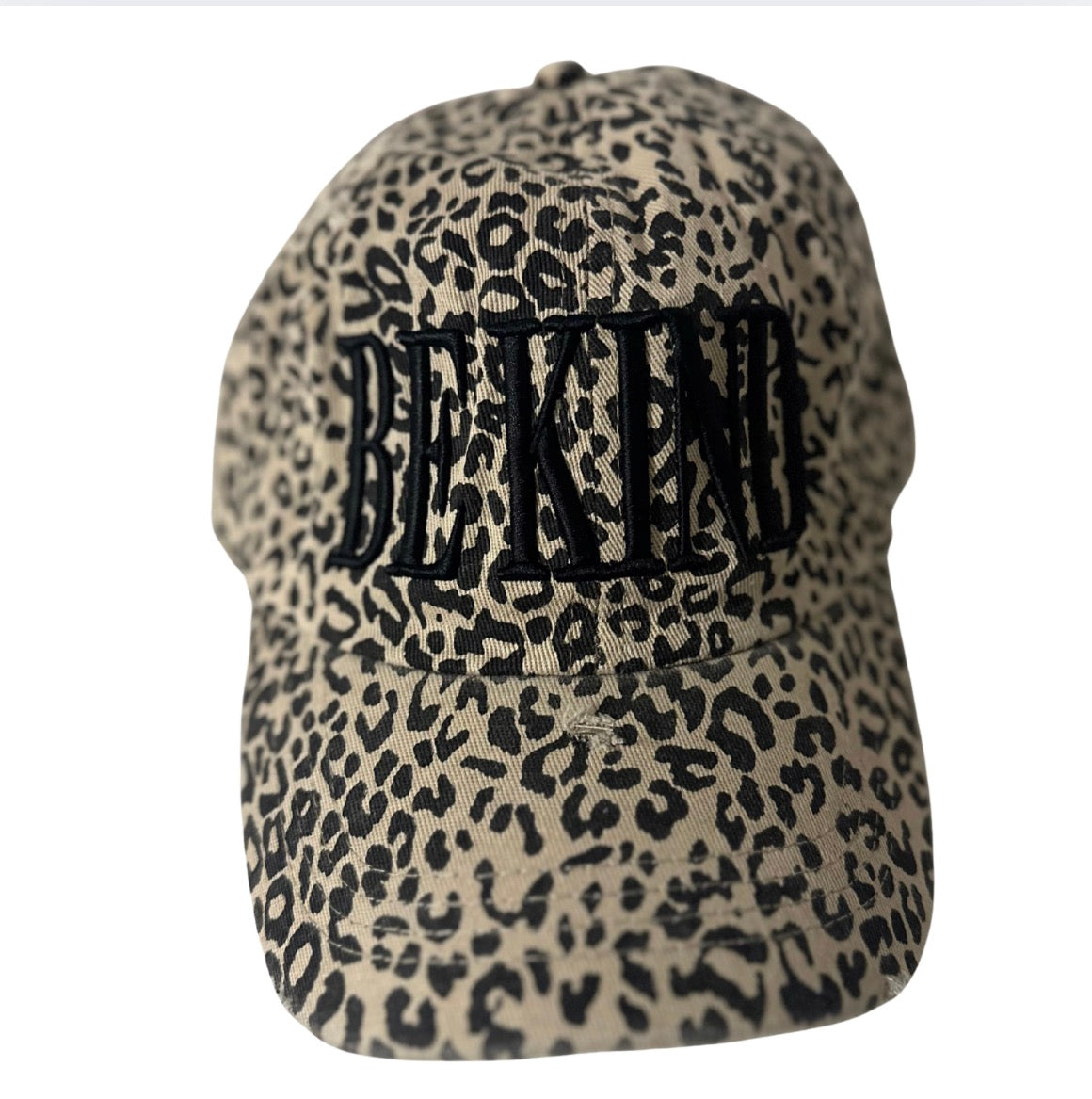 Leopard and Black Be Kind  Baseball Hat