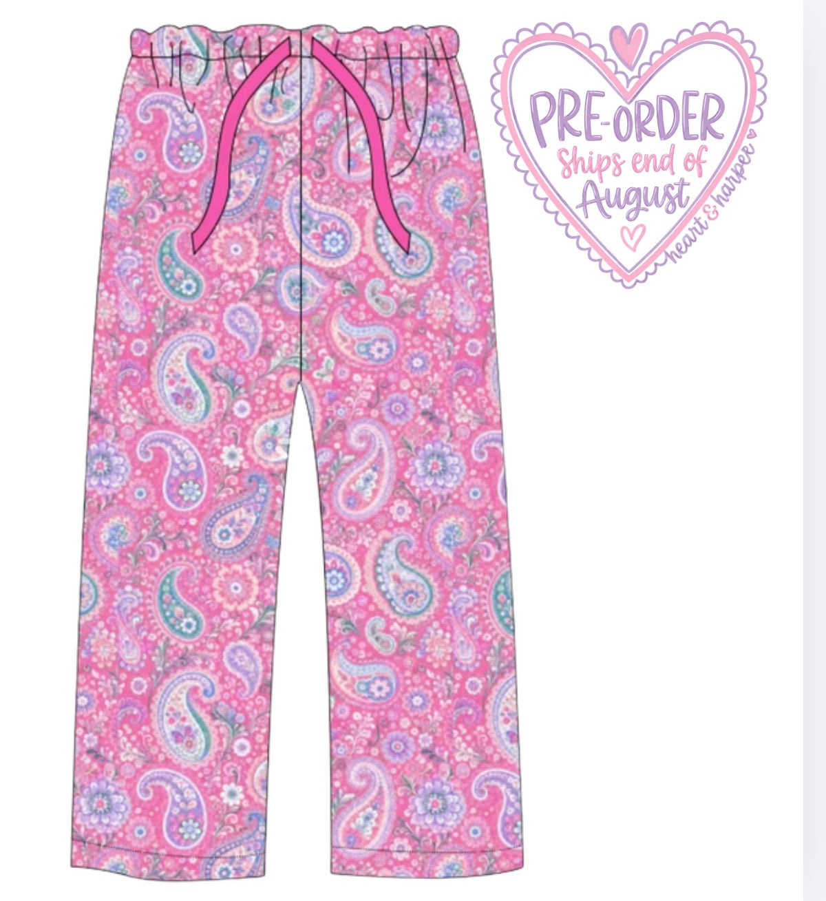 Adult PJ Paisley Pants  (PRE-ORDER)