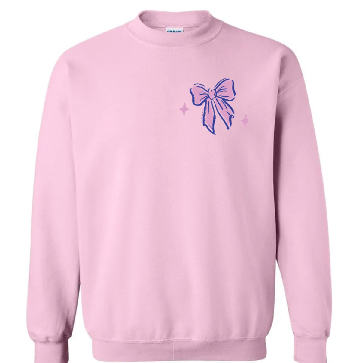 Adult Half Holy Pink Gildan Crewneck