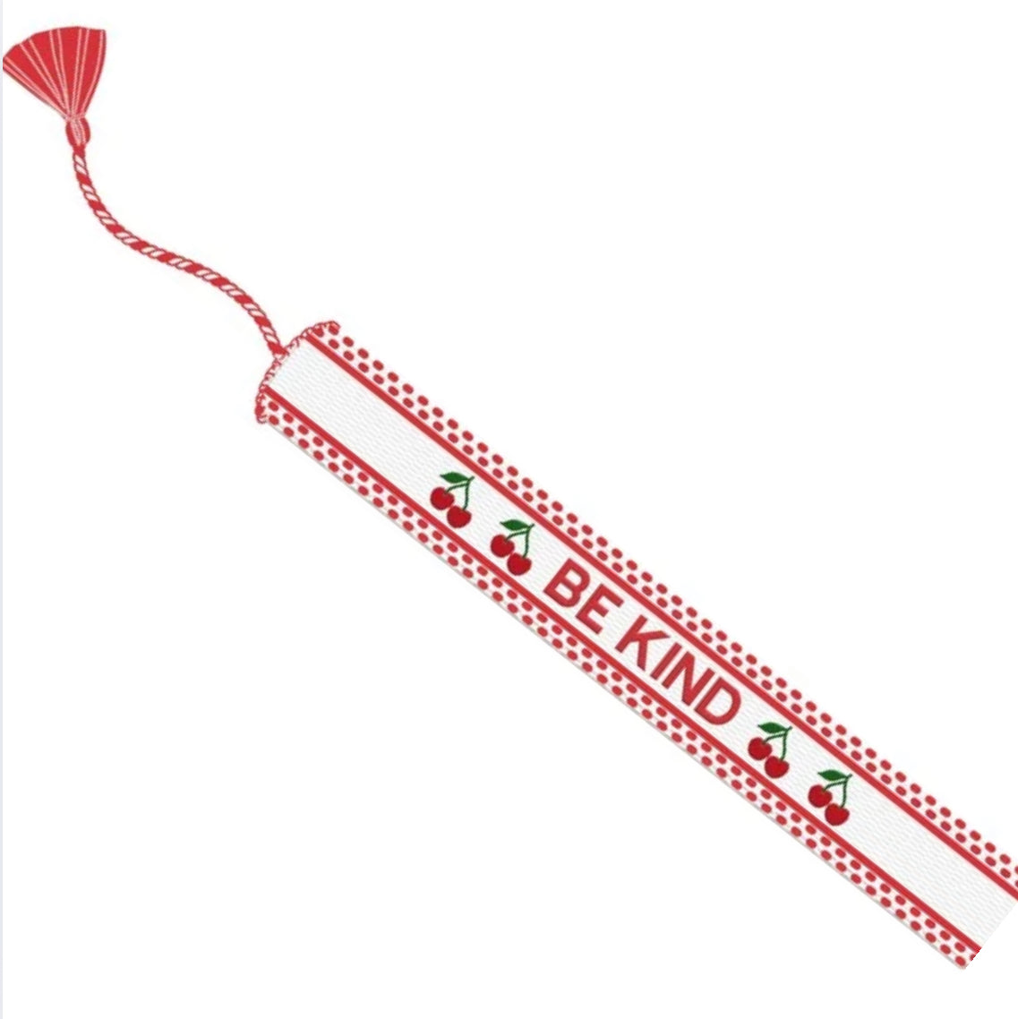 Be Kind Cherry Embroidered Bracelet