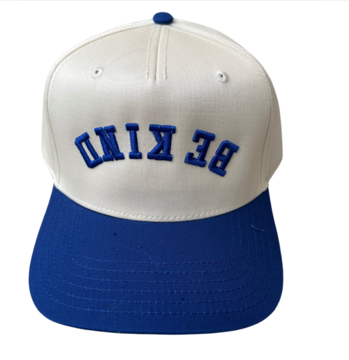 Royal Blue Be Kind Upside Down Hat