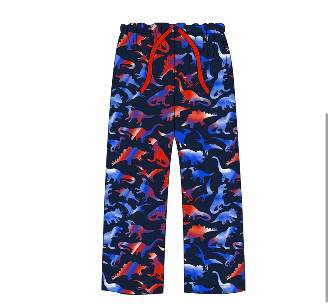PRE-ORDER (Ships end of June) Adult Navy Patriotic Dino PJ Pant