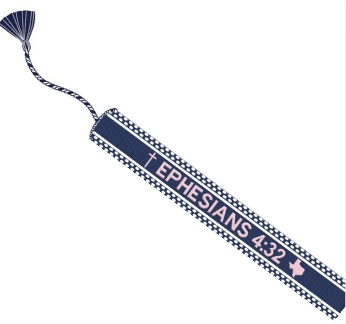 Ephesians 4:32 TX Navy Embroidered Bracelet
