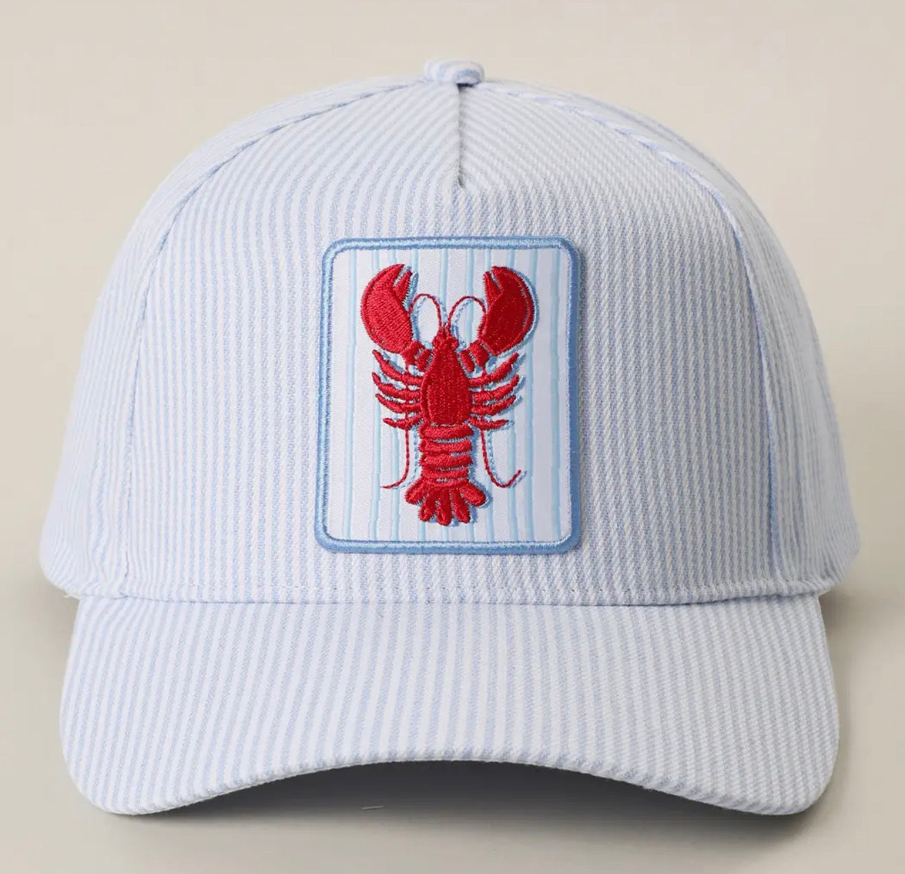Lobster Blue Stripe Hat