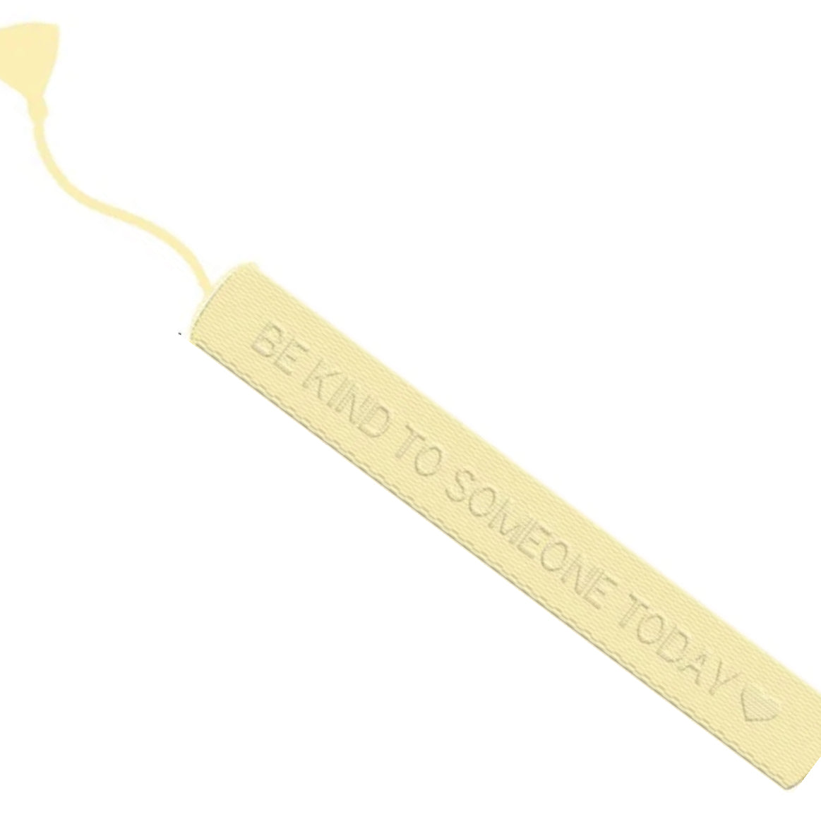 Yellow Be Kind to Someone Embroidered Bracelet