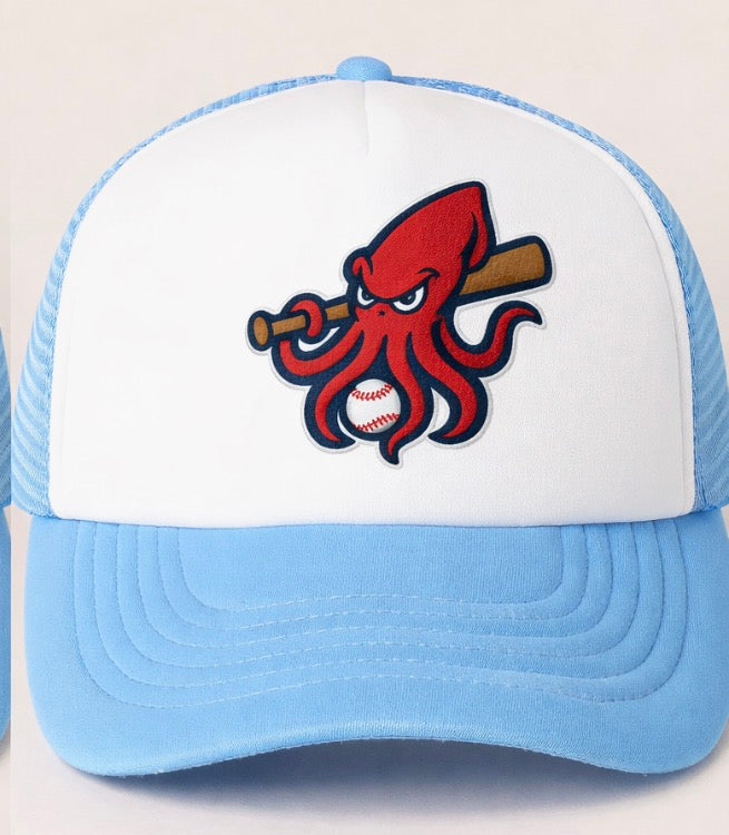 Squid Trucker Light Blue Hat
