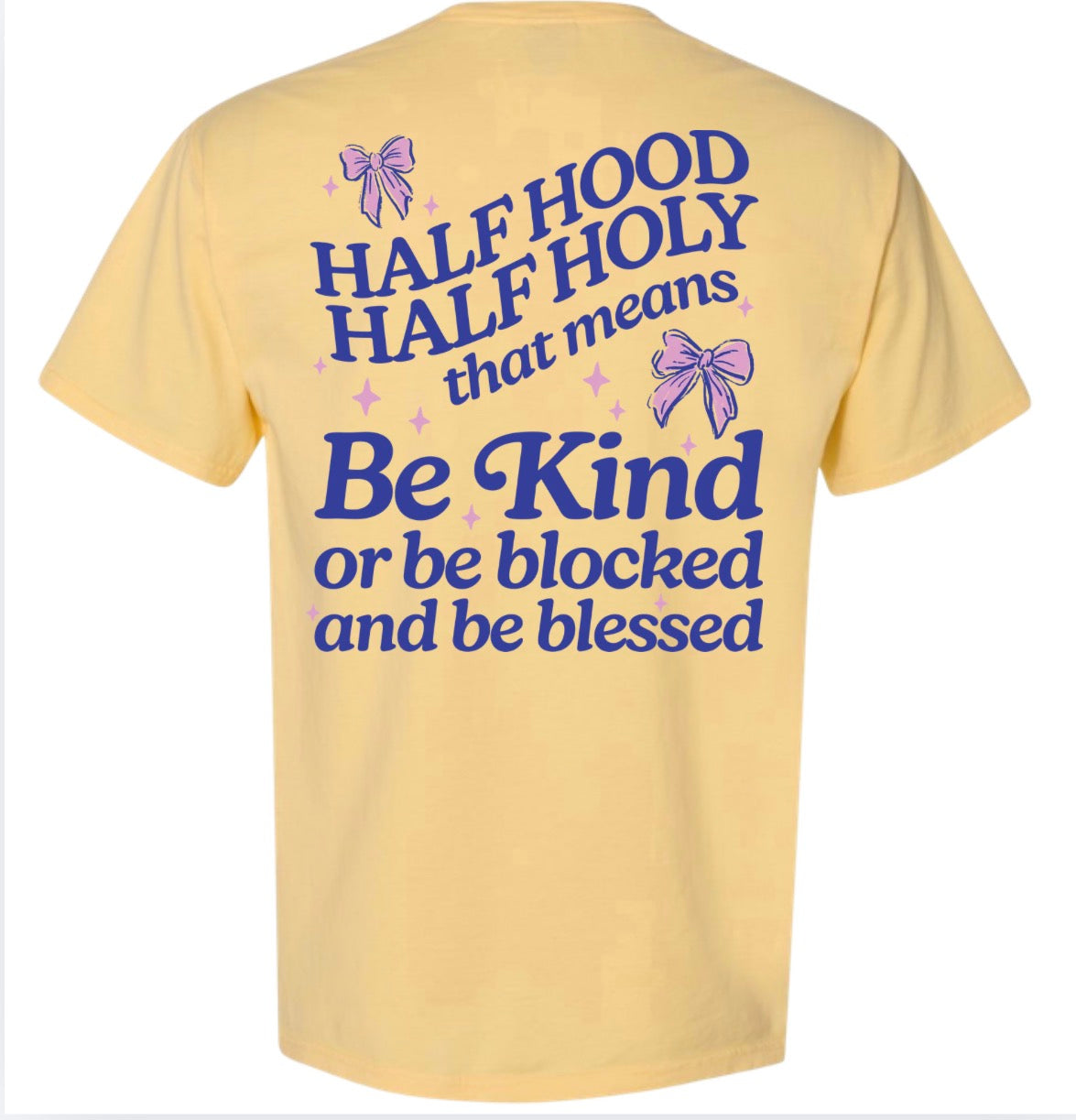 Adult Half Holy Yellow CC Tshirt
