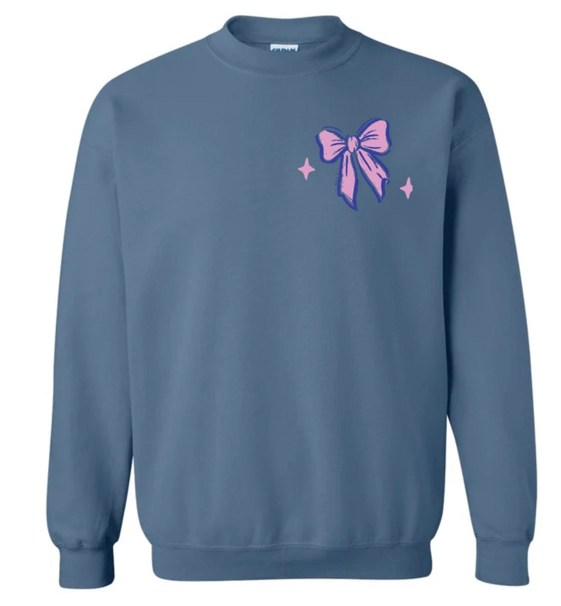 Adult Half Holy Denim Gildan Crewneck
