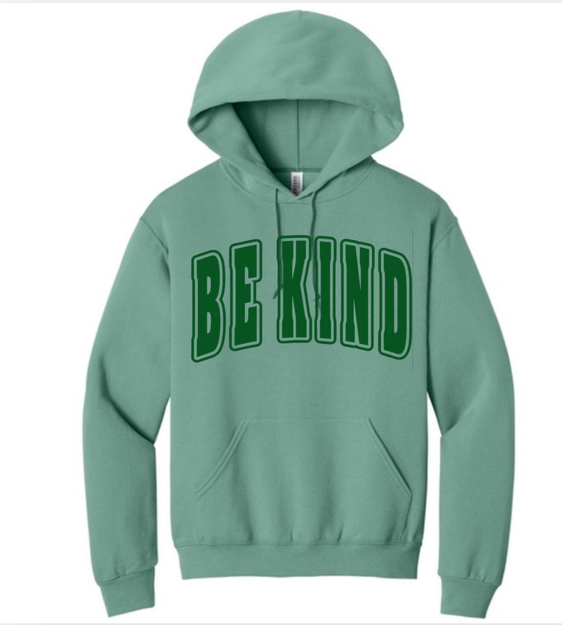 Adult Forest Green Puff Sage Hoodie