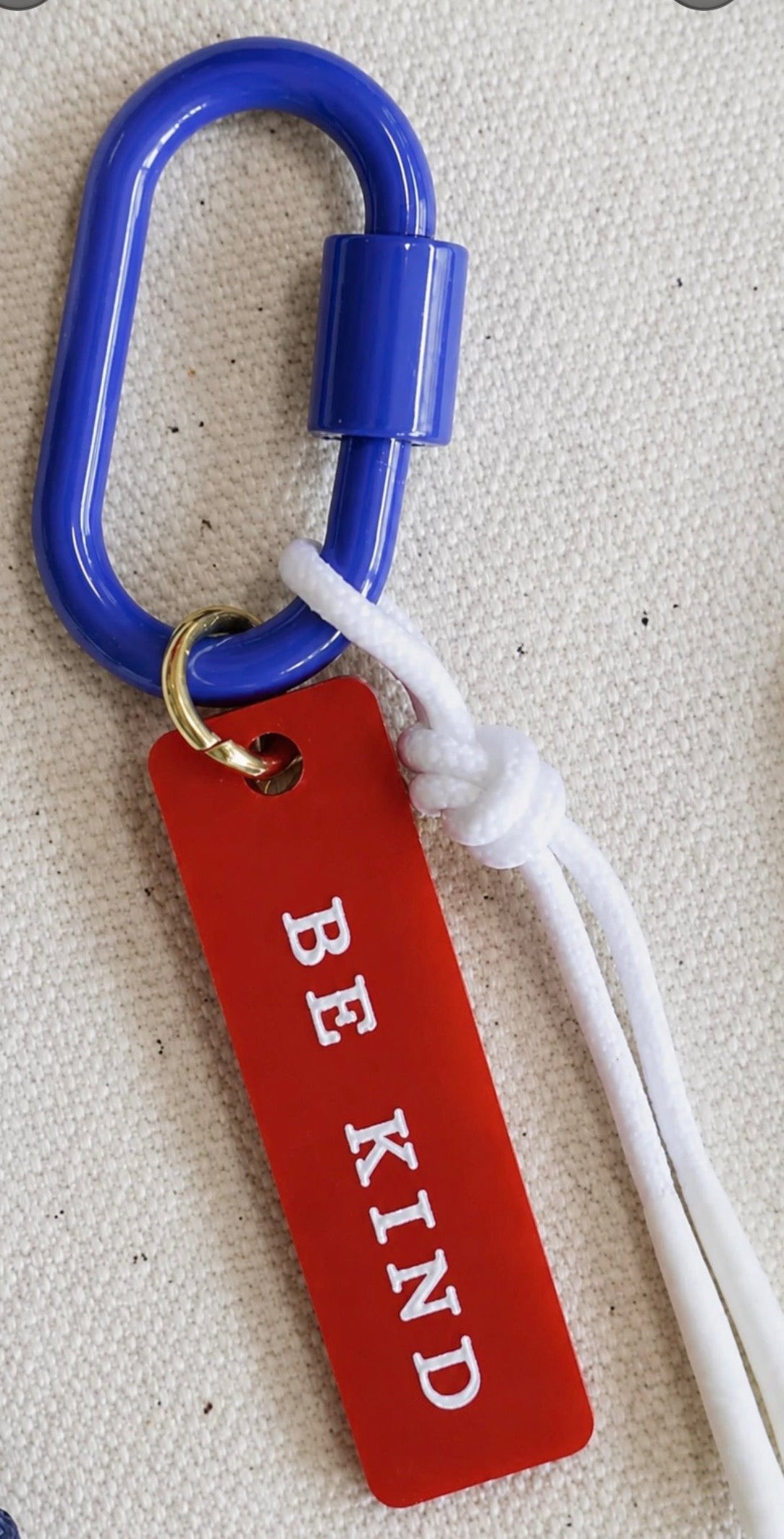 Be Kind Red Tag Bag Charm