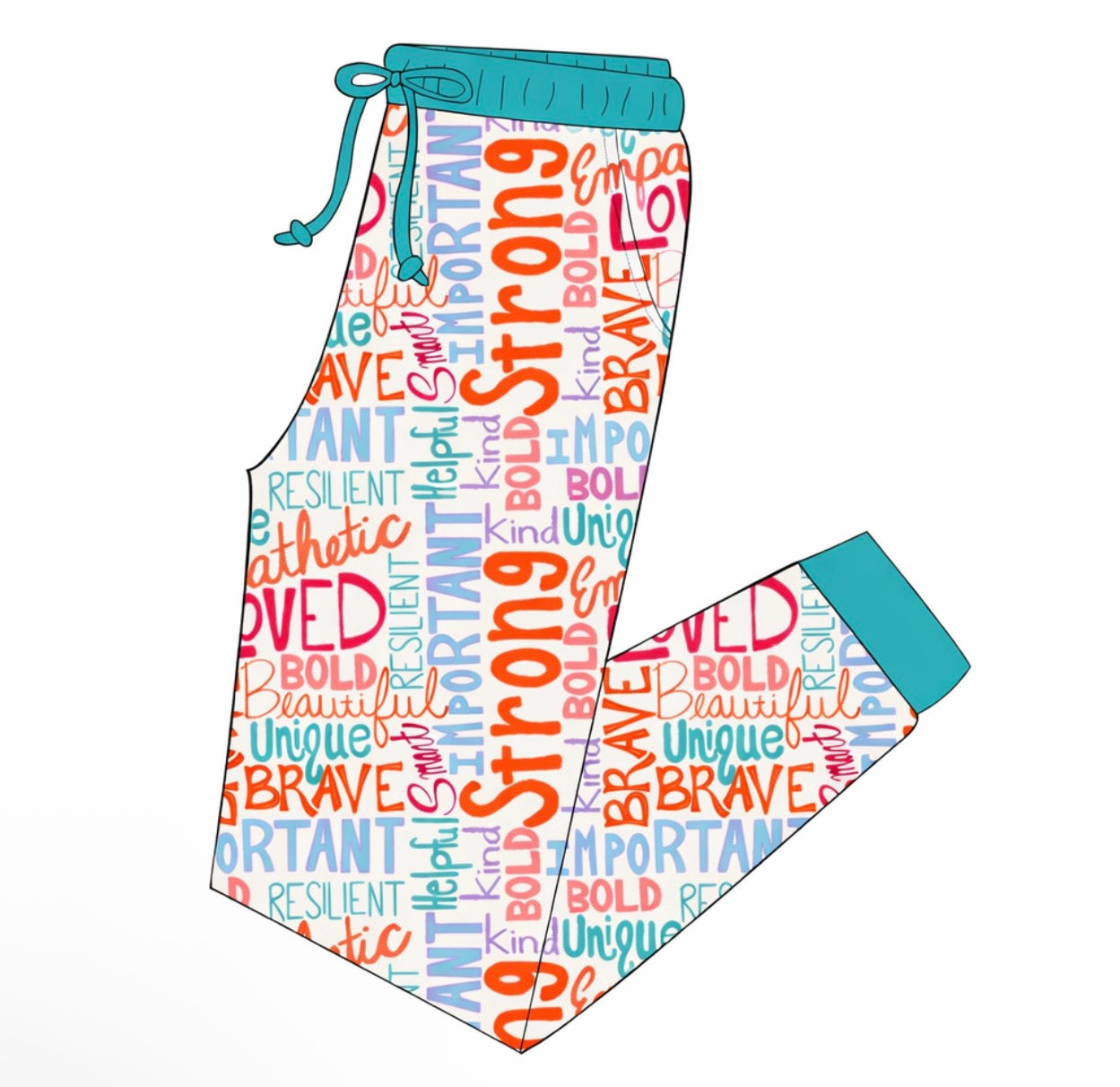 Adult Words of Affirmation Joggers (Ships beg of April)