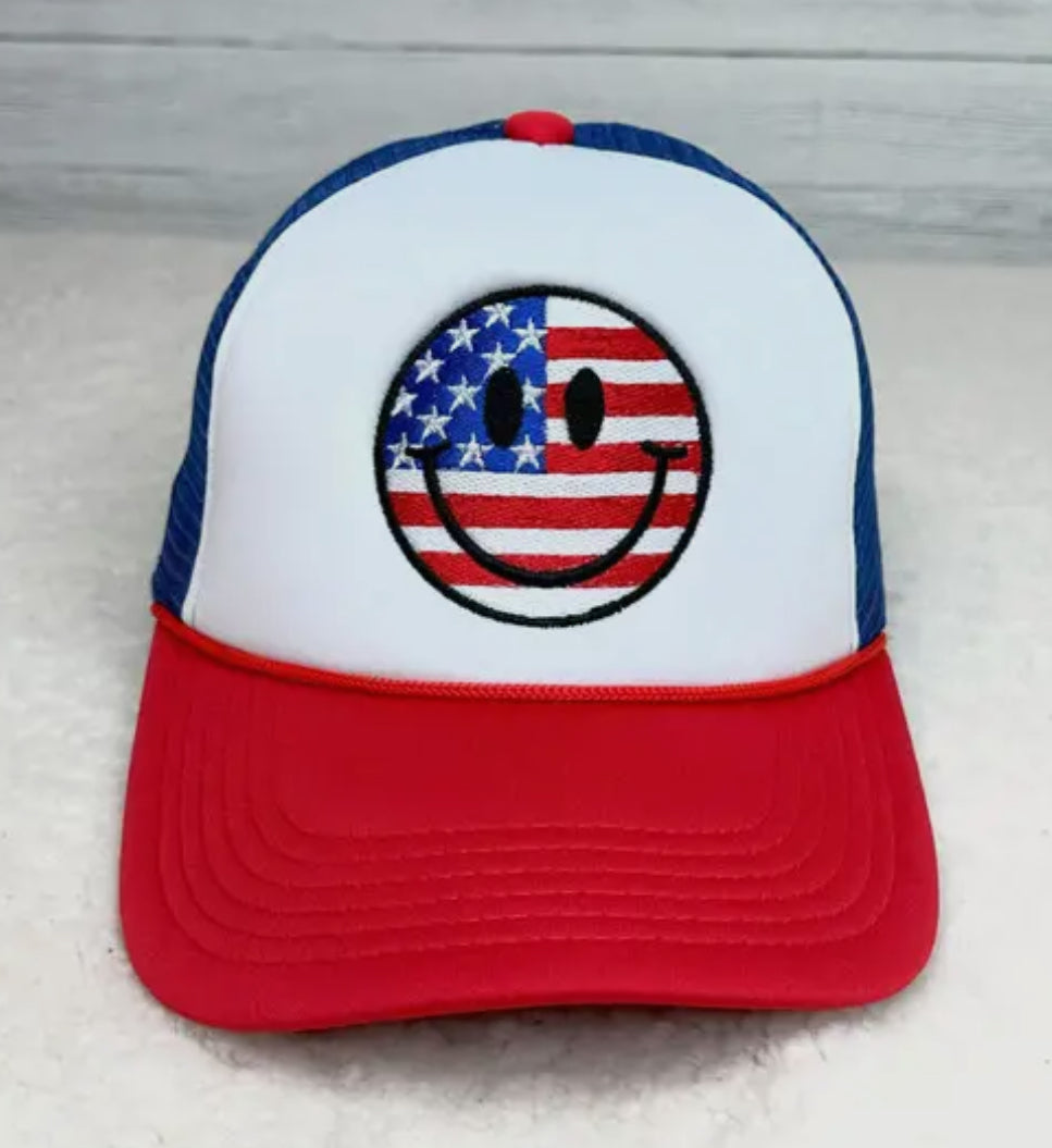 Patriotic Smiley Hat