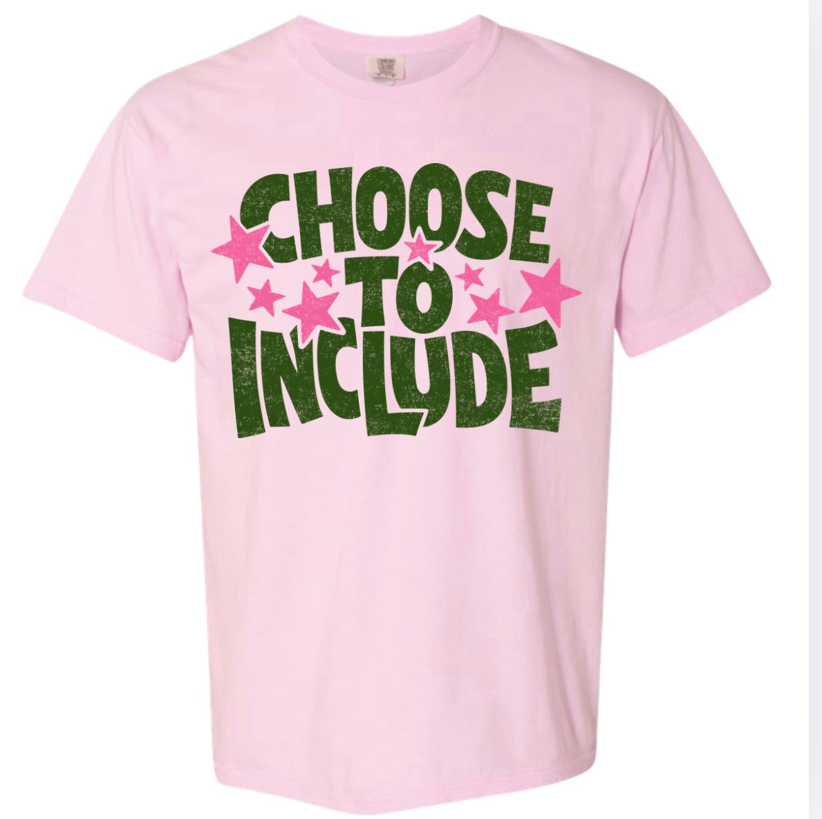 Adult Choose 2 Include Stars Pink Comfort Colors