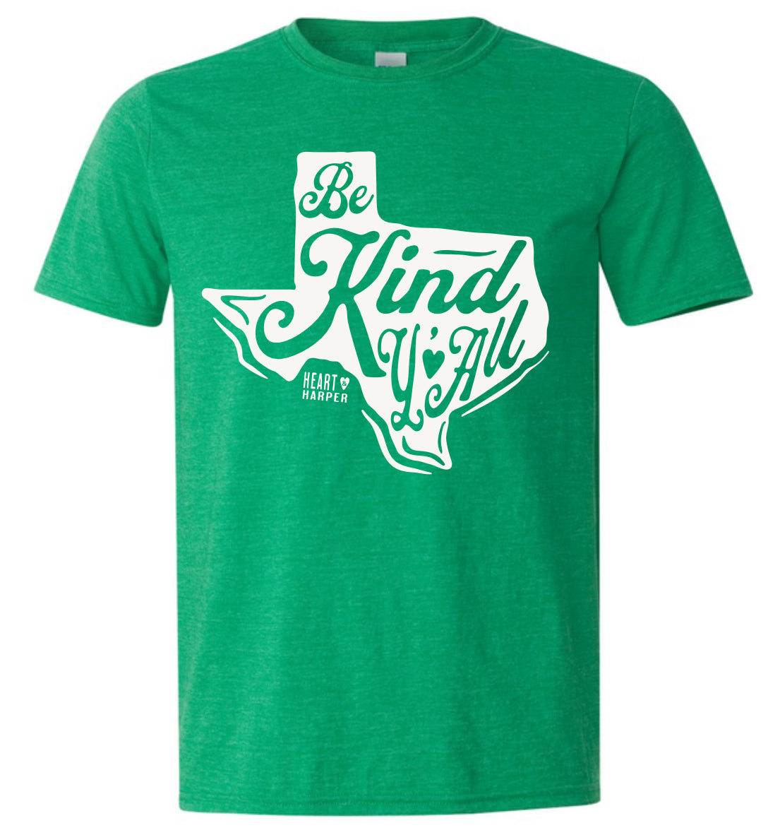 Kids Be kind Y’all Green Gildan T-Shirt