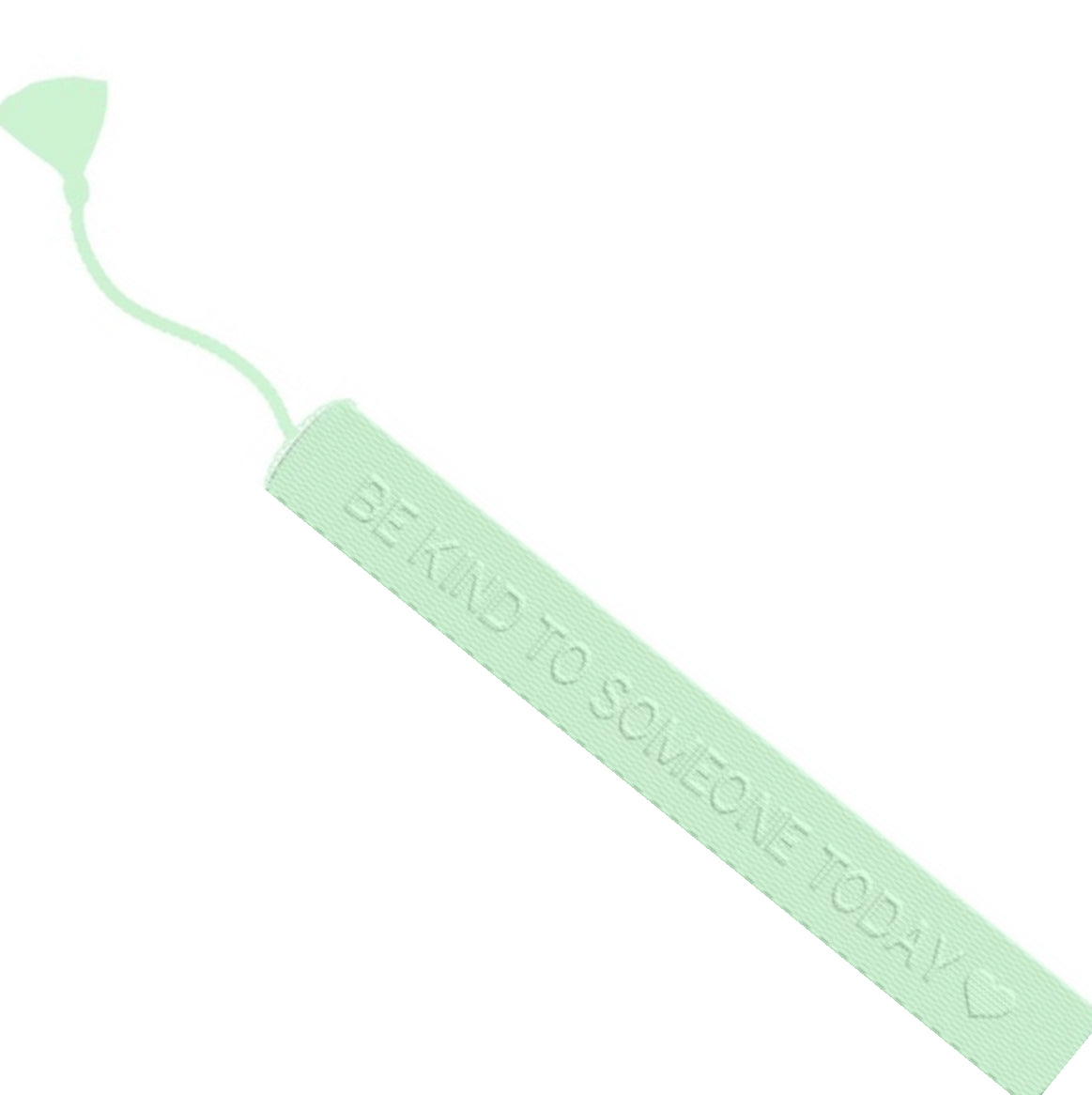 Light Green Be Kind to Someone Embroidered Bracelet