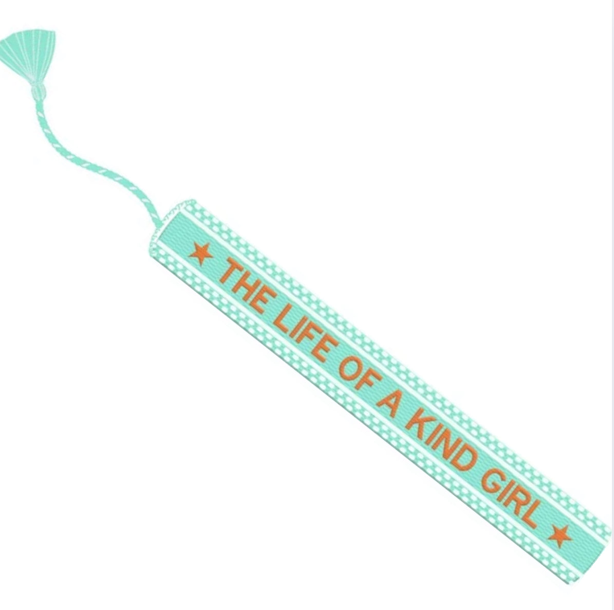 Life of a Kind Girl Teal Embroidered Bracelet