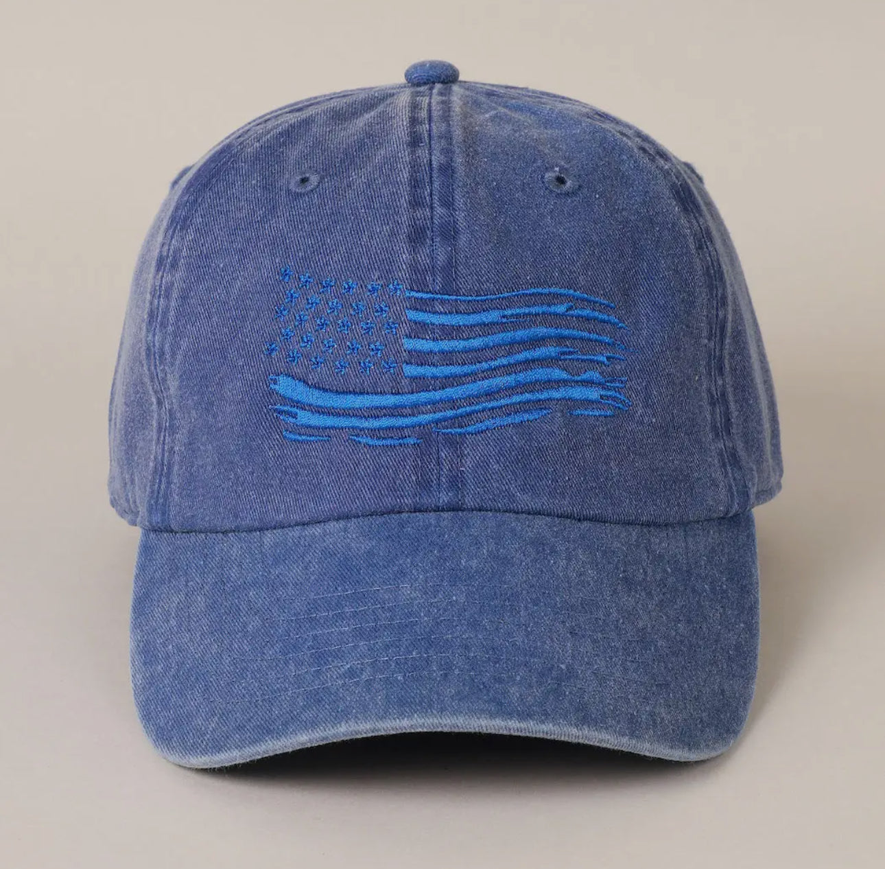 Distressed Flag Blue Hat