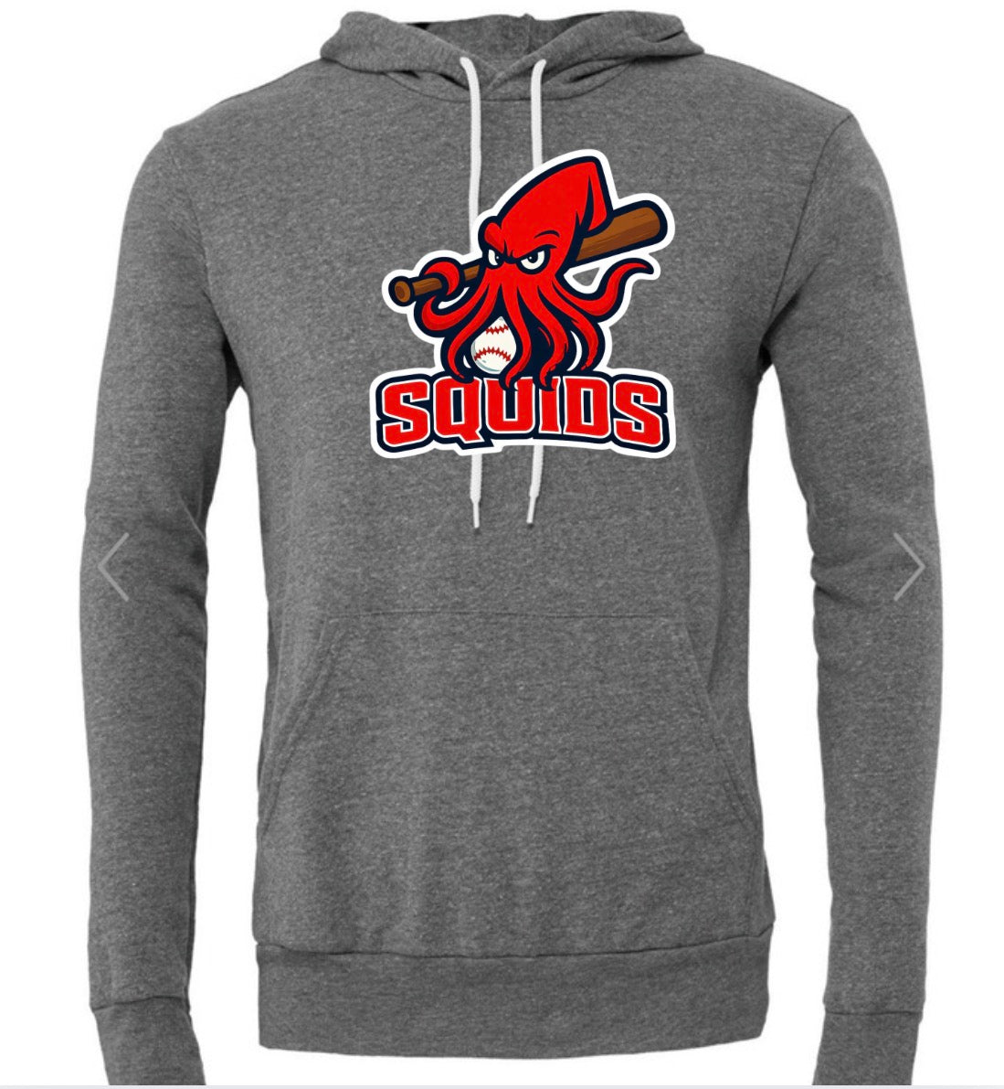 Squids Charcoal gray Bella Canvas light Weight Hoodie