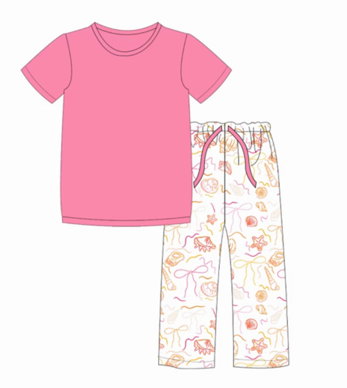 PRE-ORDER (Ships end of July) Adult Sea Shells Pant Set