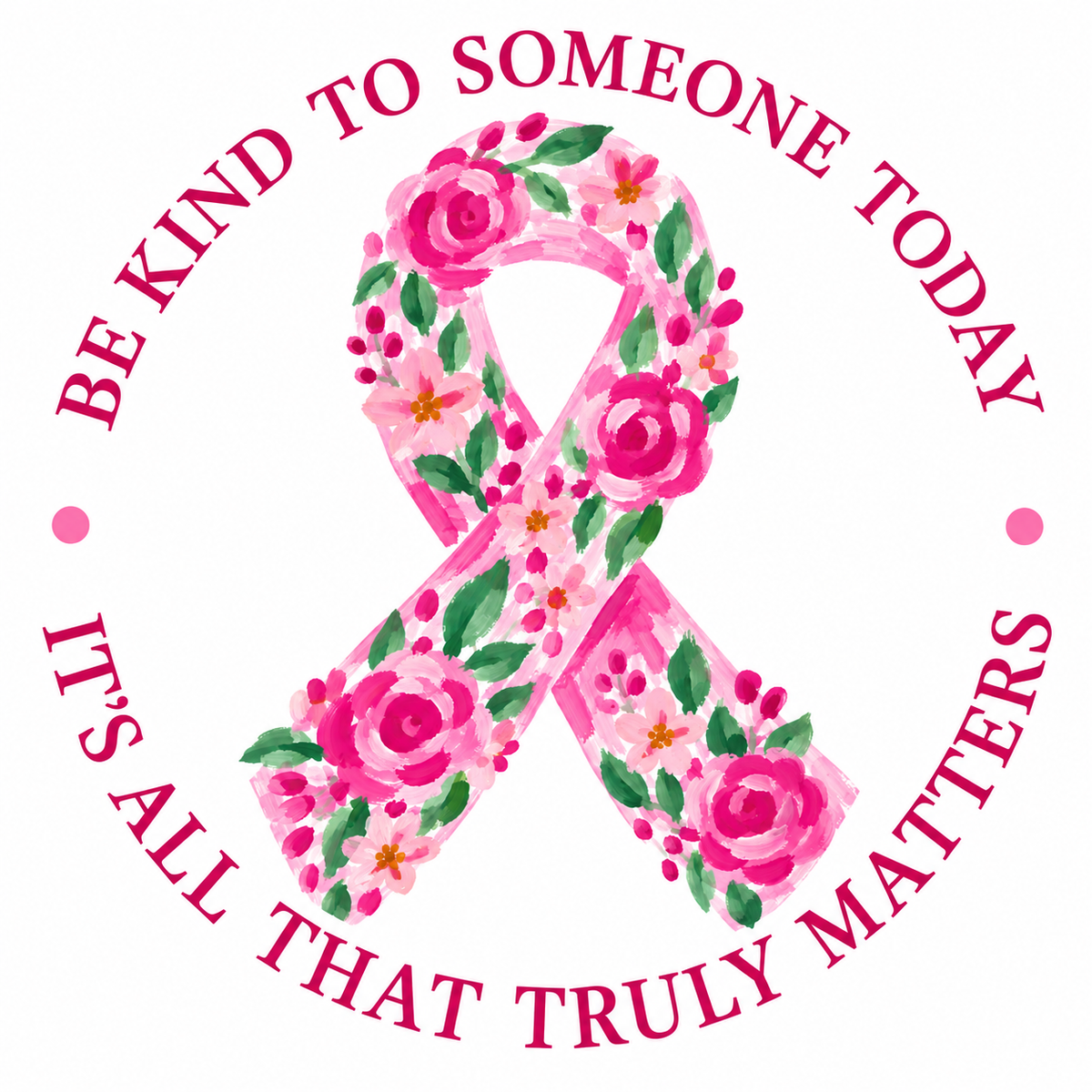 Floral Ribbon Sticker
