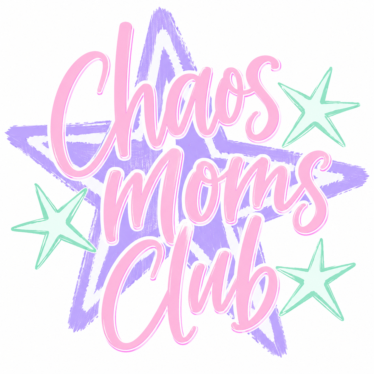 chaos moms club sticker