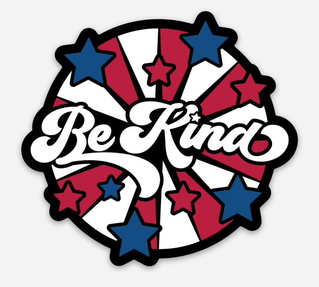 RWS be kind red white and blue sticker