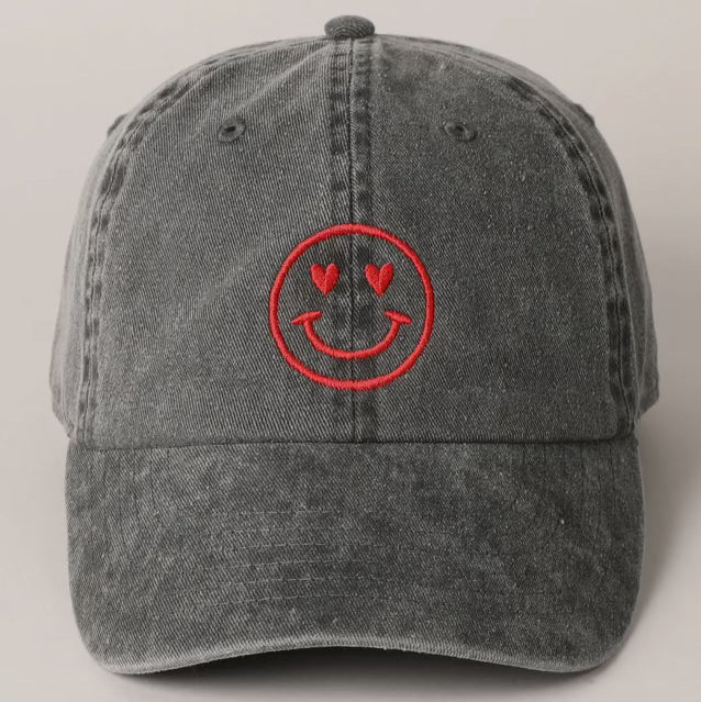 BKV - Heart Smiley Hat Gray