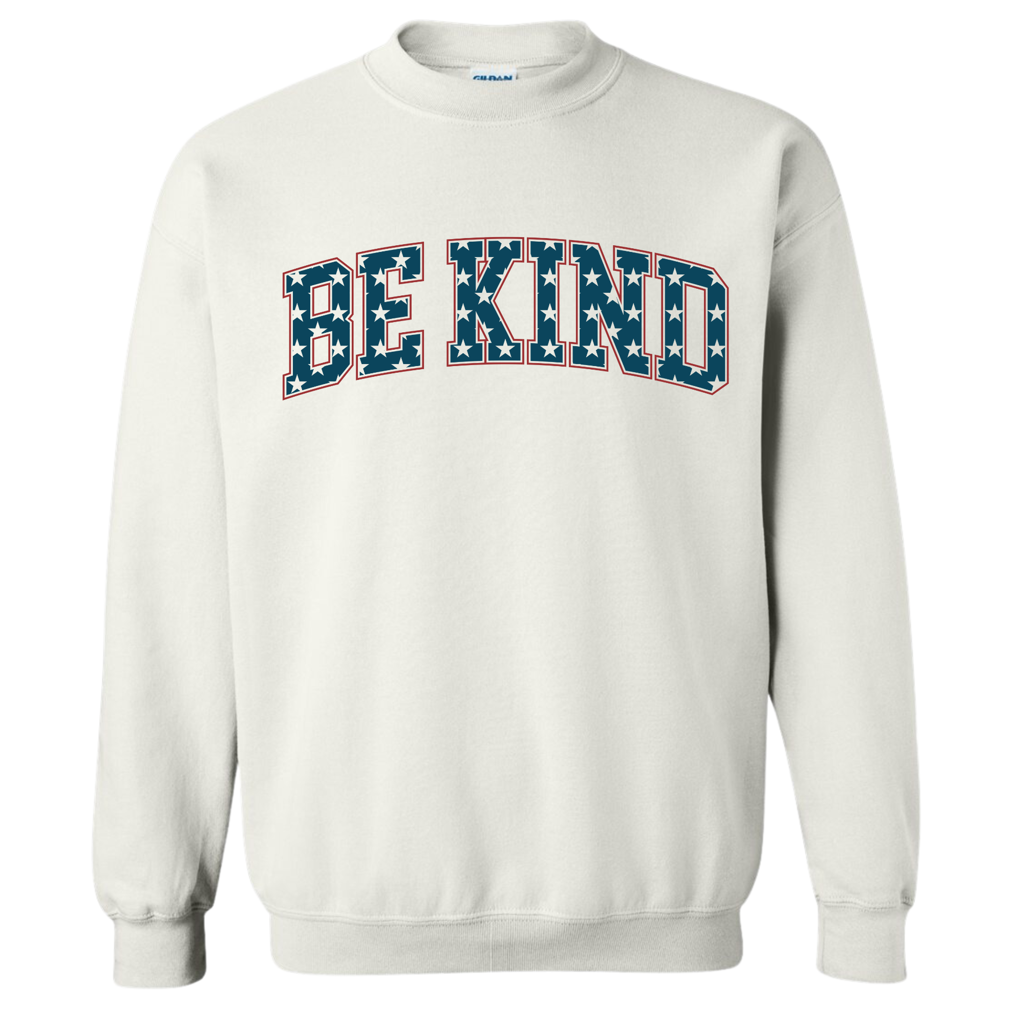 RWS kids stars be kind white crewneck sweatshirt