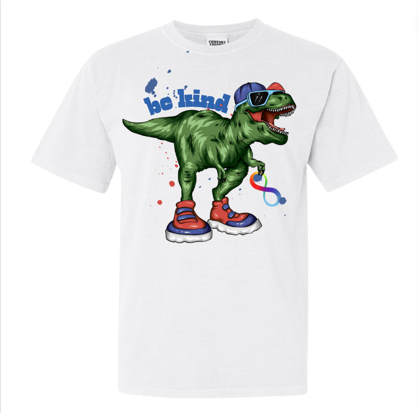 AA - Kids Be Kind TRex T-Shirt