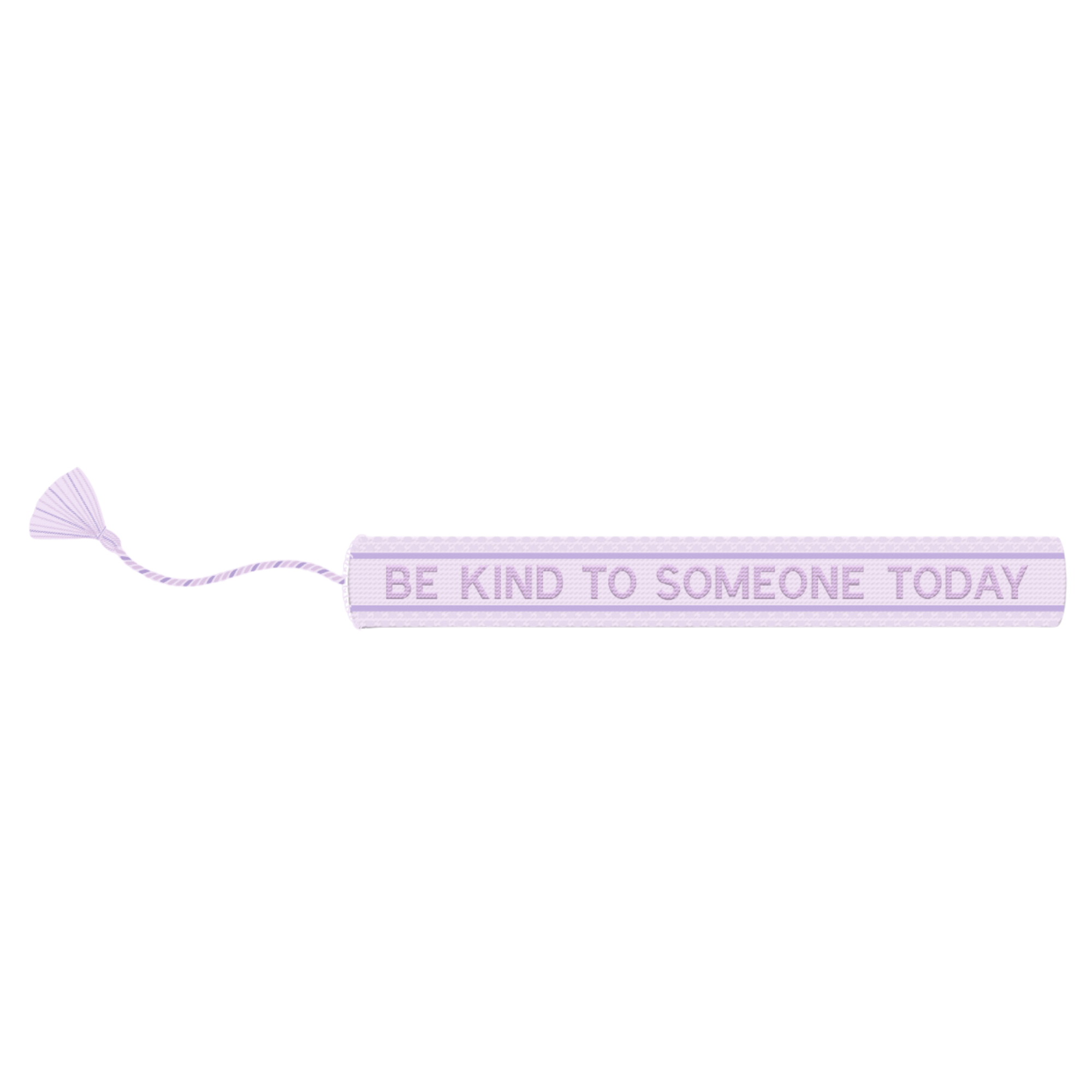 H&H purple embroidered be kind to someone today bracelet