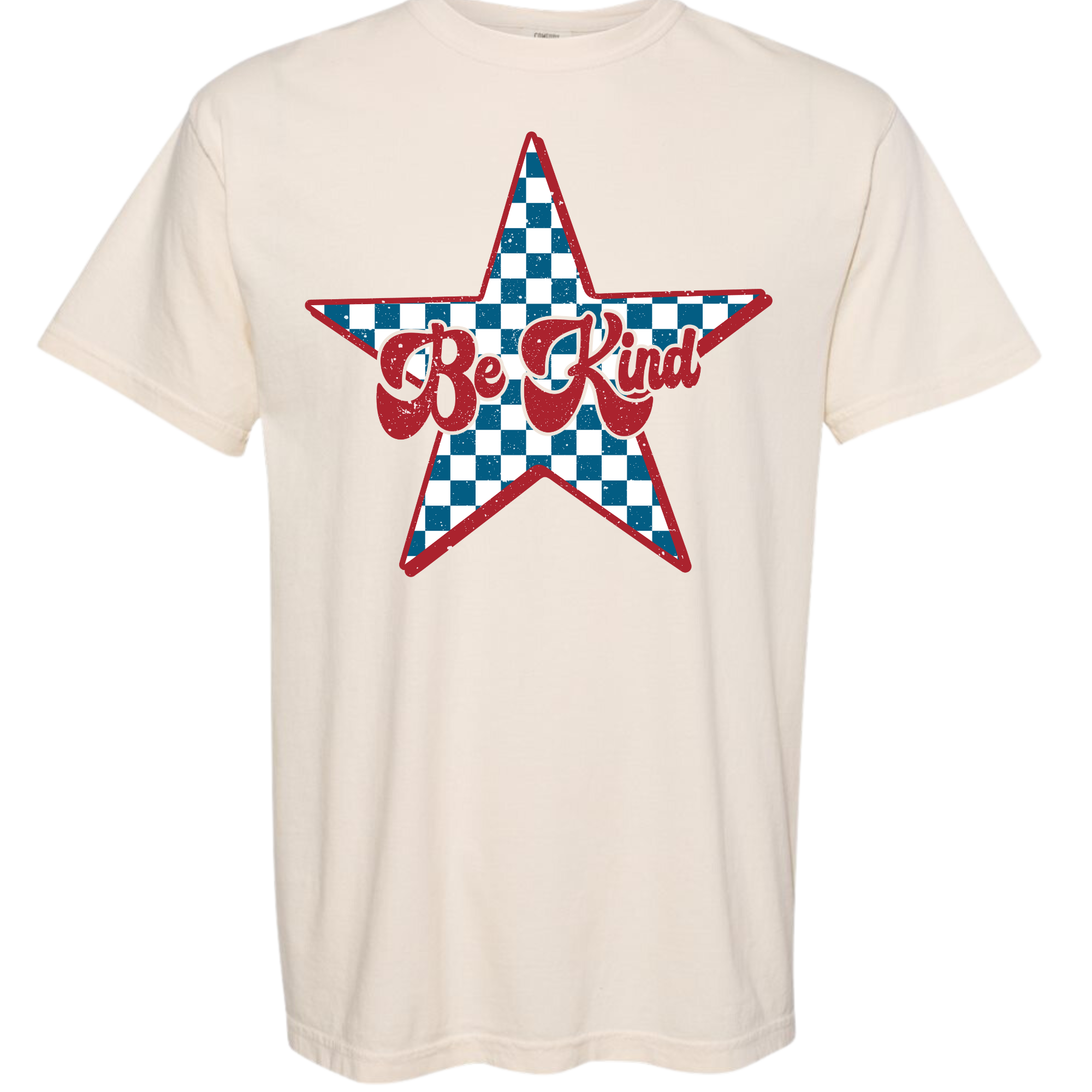 Be Kind Check Star T-Shirt