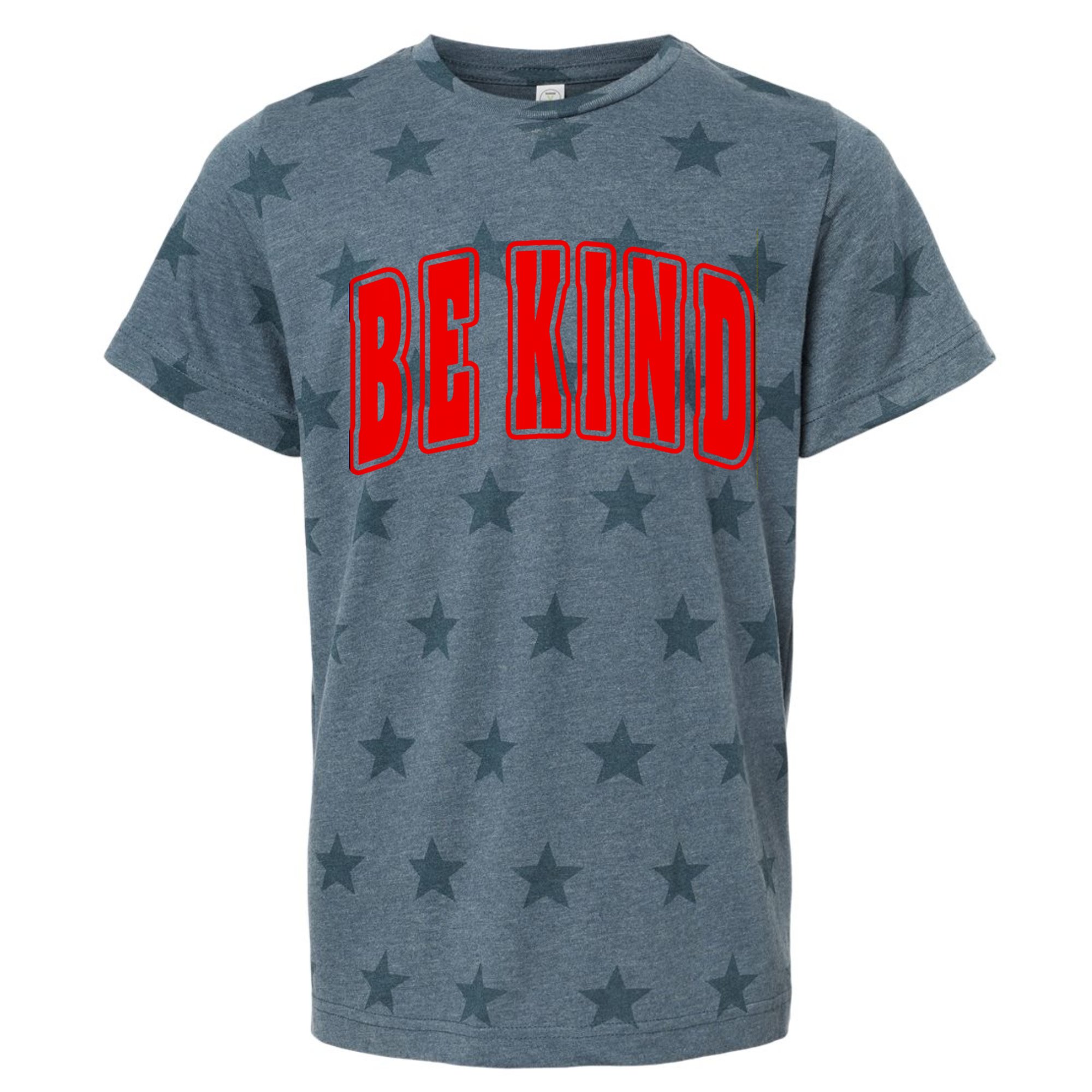 Gray Star Red Puff T-Shirt